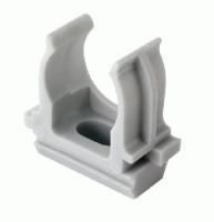 Держатель для трубы 20мм серый PlexUp 100шт 