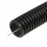 Труба гофра 25мм ПНД легкая черный с протяжкой PlexUp 50м HF безгалоген