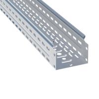 Лоток перфорированный 100*300мм 0,8мм EKF 3/12м