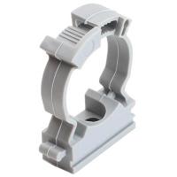 Держатель для трубы 20мм серый РосДюбель 10шт с фиксатором