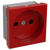 Розетка кабель-канал 1-мест 2мод красный без з/к IP20 IEK Праймер